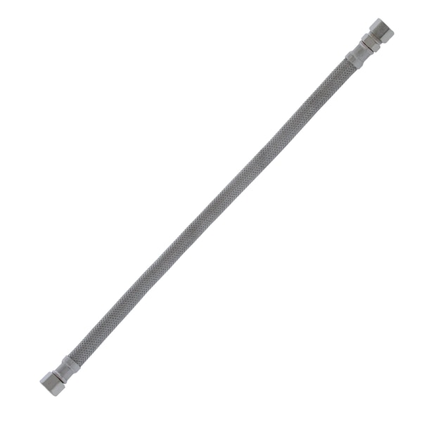 Jones Stephens 3/8in. OD x 3/8in. Compression x 16in Braided Stainless Steel Delta Style Faucet Connector S04241 - main
